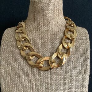 Vintage Monet large link choker necklace.